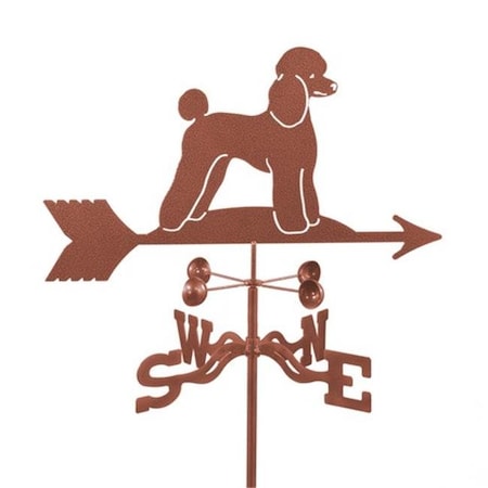 Ez Vane EZ Vane EZ1415-PT Poodle Dog Weathervane with Post Mount EZ1415-PT